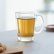 Clear Glass Handled Coffee Mug