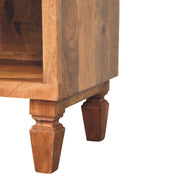 Carved Mango Wood Shoe Storage Unit