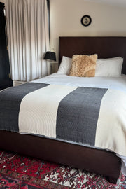 Kilim-Woven Cotton Throw Blanket