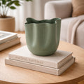 Asymmetrical Wave Rim Aluminium Vase