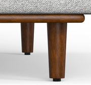 Mid-Century Upholstered Sofa and Ottoman Set