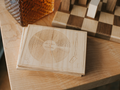 Engraved Wood Turntable Coaster Set