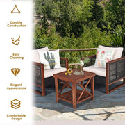 Acacia Wicker Outdoor Lounge Set – outdoor patio (view 5) | Roost & Roam