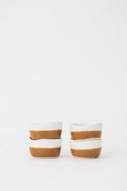 Two-Tone Ceramic Pinch Bowl Set