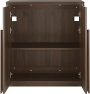 Arched Reeded-Door Walnut-Finish Sideboard