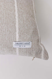 Jolie Textured Slub Stripe Pillow, 3 Sizes