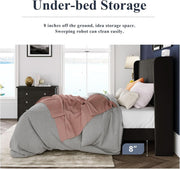Wingback Velvet Queen Bed Frame