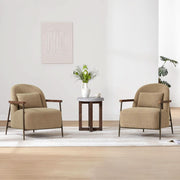 Camel Boucle Mid-Century Armchair – chair (view 6) | Roost & Roam