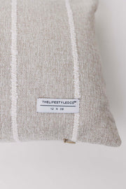 Jolie Textured Slub Stripe Pillow, 3 Sizes