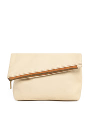 Surplus Leather Asymmetric Makeup Bag
