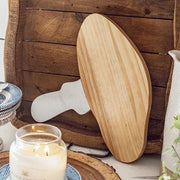 Wood and Marble Mushroom Serving Board