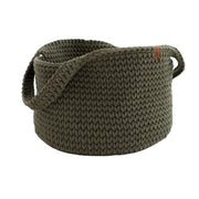 Chunky Crochet Round Storage Basket