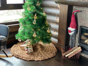 Chunky Knit Christmas Tree Skirt