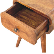 Chestnut Mango Wood Mini Nightstand