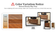 Walnut Finish Geometric 4-Door Sideboard Cabinet, 56 in