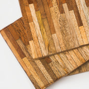 Marquewood Two-Tone Wood Coaster Set