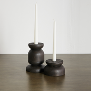 Hand-Turned Pine Taper Candleholder