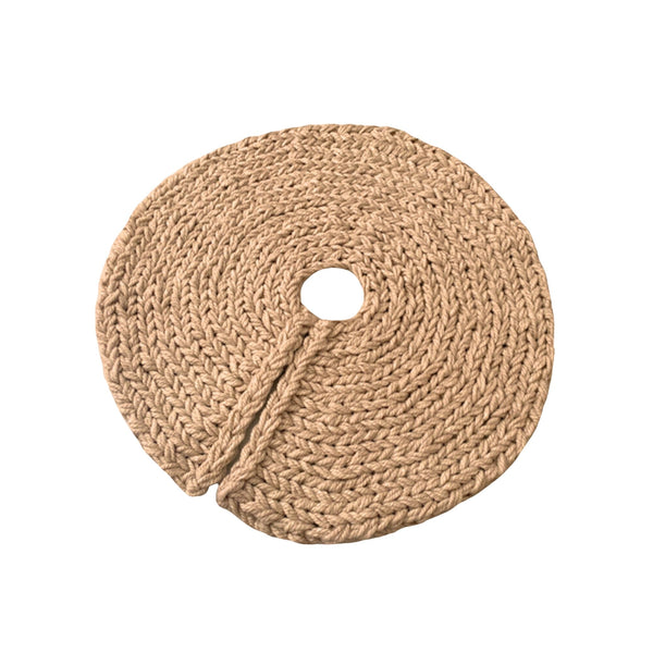 Chunky Knit Christmas Tree Skirt