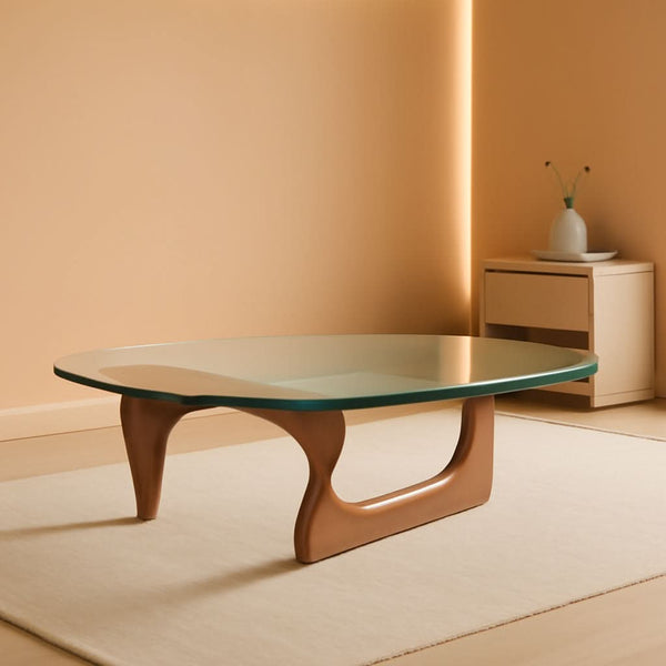 Glass Top Mid-Century Coffee Table