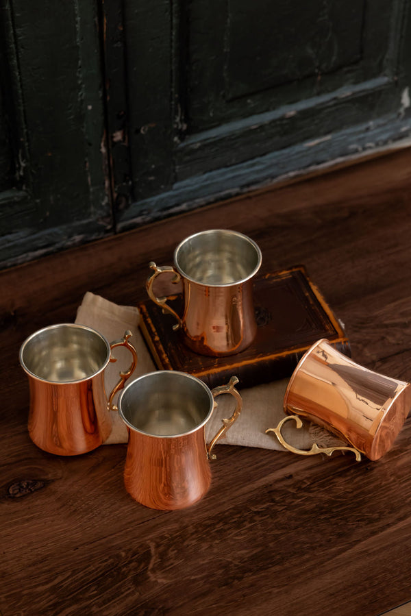 Copper Cocktail Mug Set