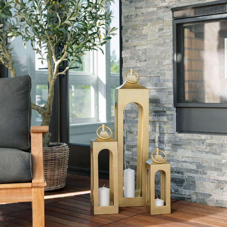 Gold Brass Handcrafted Lantern