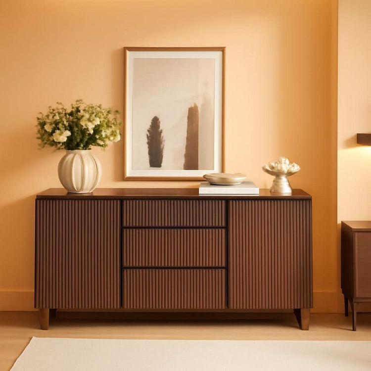 Reeded Wood-Grain Buffet Sideboard – buffet | Roost & Roam