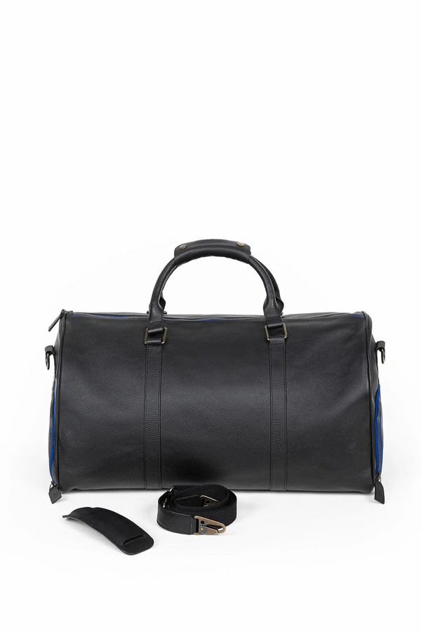 Full-Grain Leather Weekender Duffle Bag