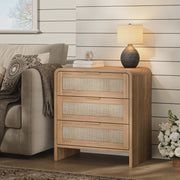 Rattan-Front Curved Nightstand Set — alternate view or variant option