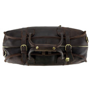 Dark Brown Leather Duffel Bag