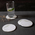 Hand-Shaped Bone Inlay Coaster Set
