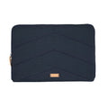 Navy Cotton Quilted Laptop Sleeve