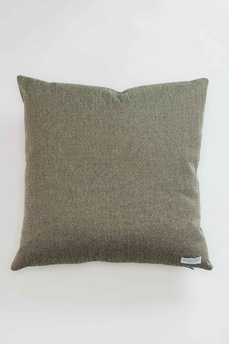 Chenille Houndstooth Throw Pillow