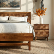 Relief-Carved Wood Platform Bed Frame — additional product view 14