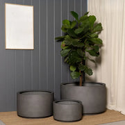 Cylindrical Outdoor Planter