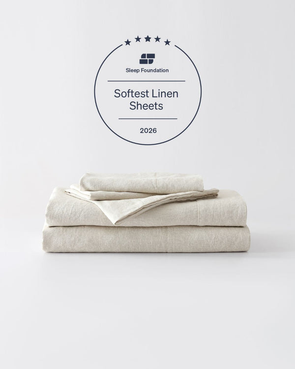 Stonewashed European Linen Sheet Set