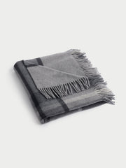 Plaid Wool-Cashmere Blend Throw