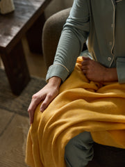 Bamboo Blend Herringbone Tassel Throw