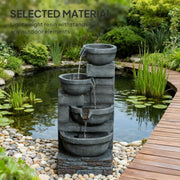 Four-Tier Cascading Resin Garden Fountain — alternate view or variant option