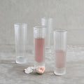 Ribbed Clear Champagne Flute Set