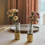Fluted Glass Bud Vases, Set of 4