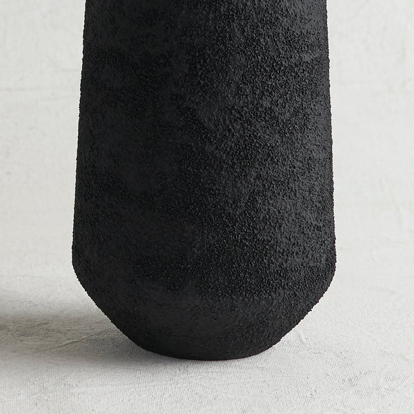 Sand-Cast Aluminum Textured Vase