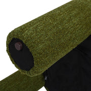 Moss Boucle Round Upholstered Ottoman – ottoman (view 6) | Roost & Roam