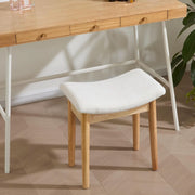 Upholstered Saddle-Seat Vanity Stool (view 5) | Roost & Roam
