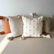 Oaxacan Woven Cotton Tassel Pillow