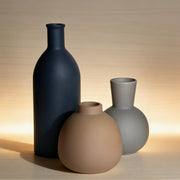 Matte Ceramic Vase Set — alternate angle showing glaze variation and silhouette