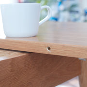 Extendable Oak Dining Table — packaging and unboxing view