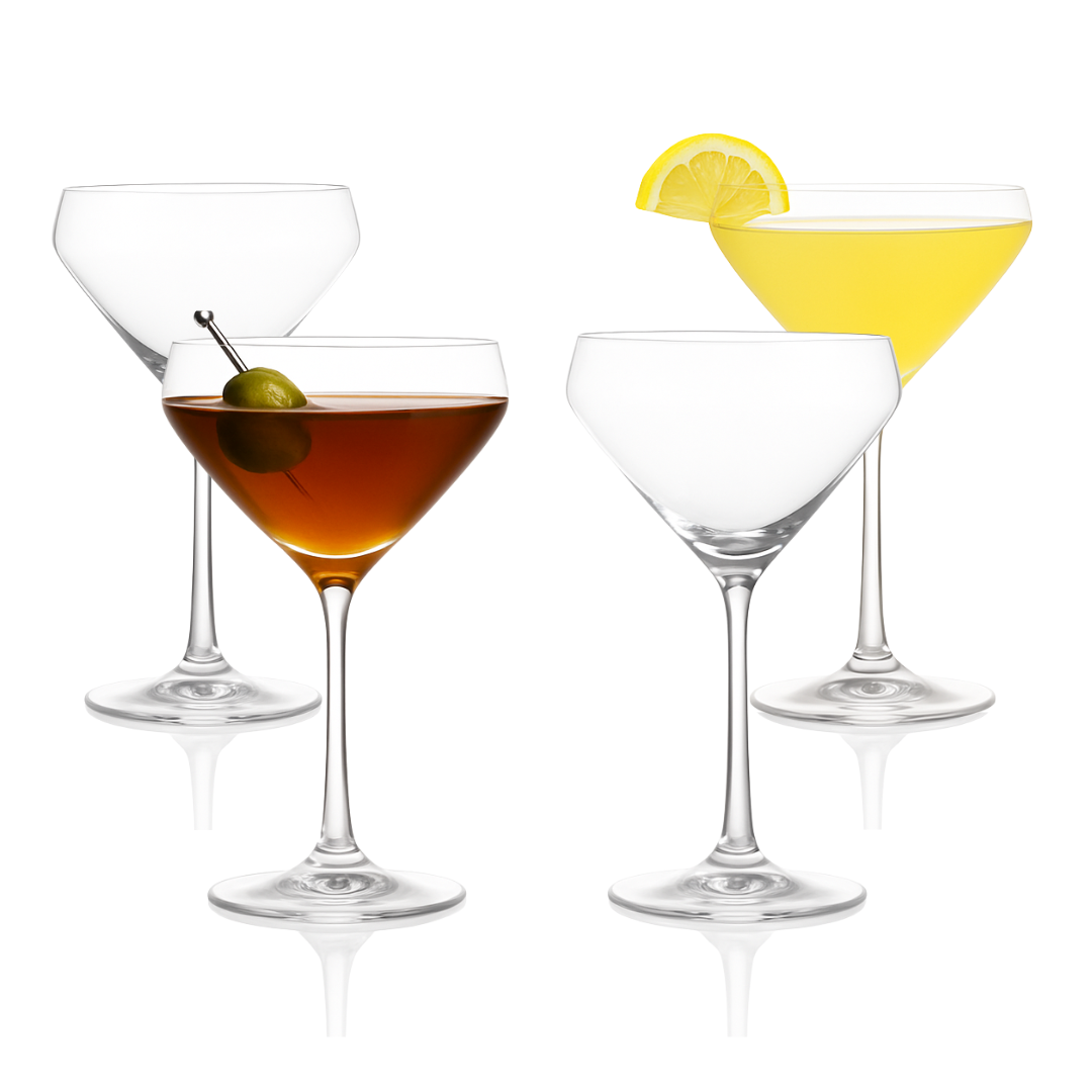 Hand Blown Martini Glass by Lemonsoda, 10oz, hand blown glass, available in sets of 2–24