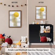 Matte Black Two-Door Storage Sideboard (view 2) | Roost & Roam