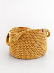 Chunky Crochet Round Storage Basket