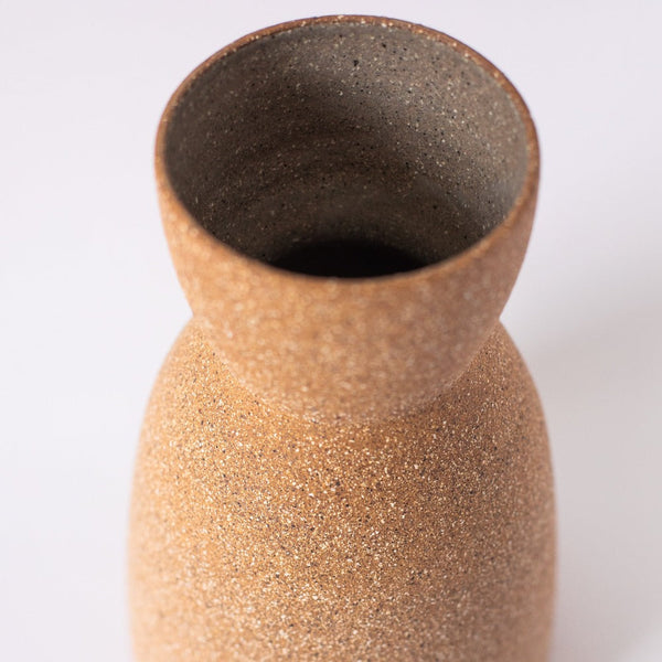 Hourglass Stoneware Ceramic Vase